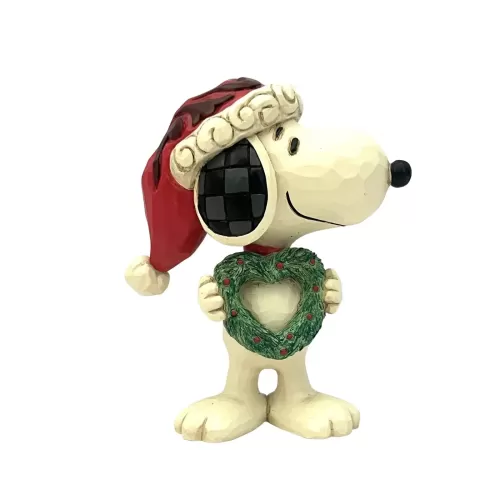 Snoopy with Heart Wreath Mini