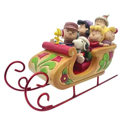 Snoopy and Friends in Sleigh