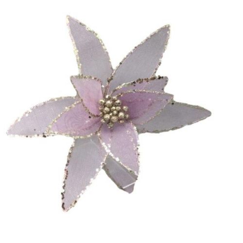 MAUVE ORGANZA FLOWER