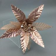 ROSE GOLD METALLIC POINSETTIA