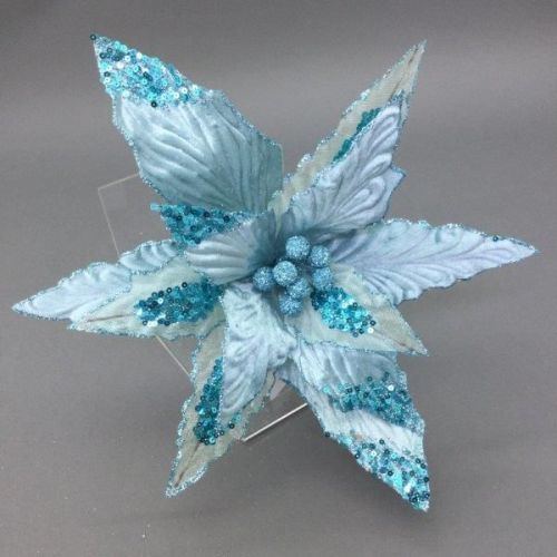 LIGHT BLUE POINSETTIA
