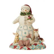 Snowman with Animals