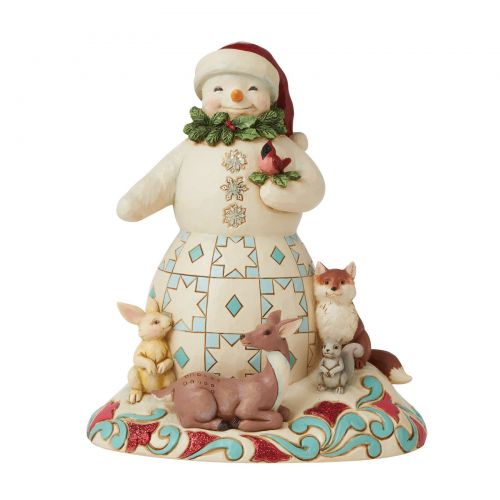 Snowman with Animals