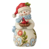Snowman With Cardinal