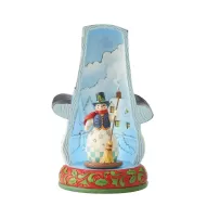 Lit Rotating Snowman