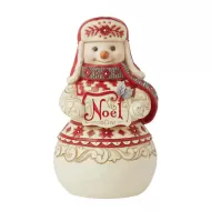Snowman With Noel Sign