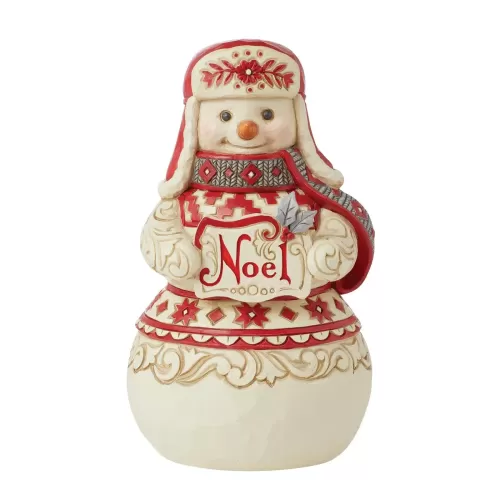 Snowman With Noel Sign