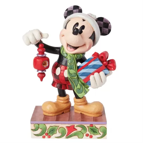 Santa Mickey With Present